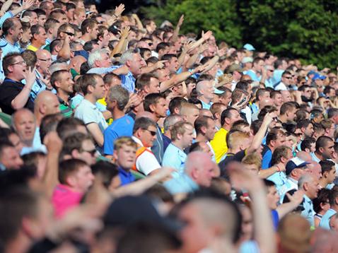 The Sky Blue Army are basking in the glow of a promotion push. Picture owned/from ccfc.co.uk